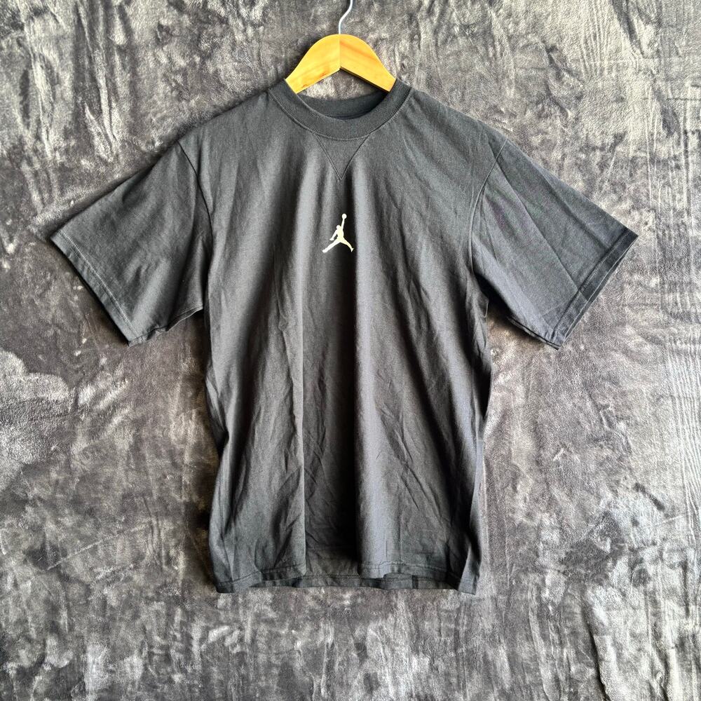 Vintage Jordan Jump Man T-Shirt Solid Black Size: Small Brand New